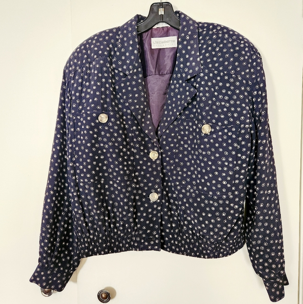 Vintage Liz Claiborne printed Jacket